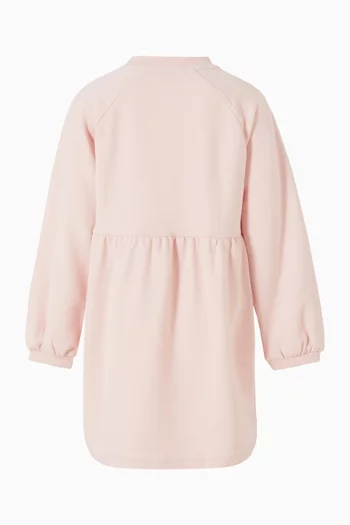 Varsity Logo Sweatshirt Dress in Cotton-blend