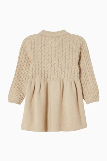 Cable-knit Polo Dress