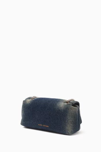 The Mini Chain Crossbody Bag in Cotton Denim