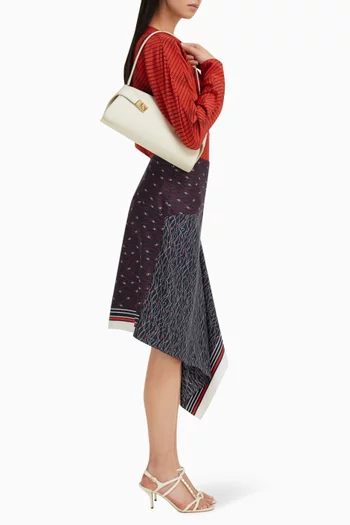 Hug East-West Shoulder Bag in Leather