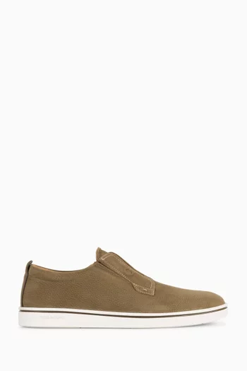 Alfie Derby Slip-on Sneakers in Leather