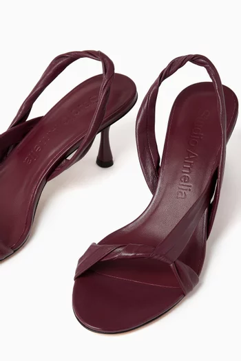 Siena Twisted Sandals in Leather