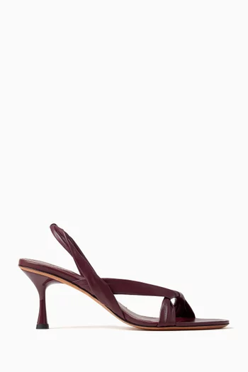 Siena Twisted Sandals in Leather