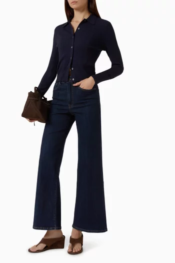 Good Waist Palazzo Ankle Jeans