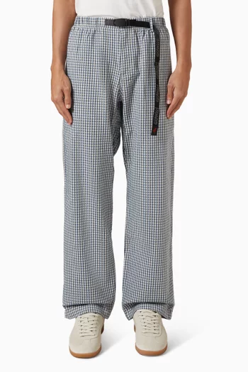 Straight Fit Gramicci Pants in Dobby Plaid