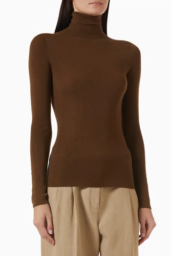 Sempre Turtleneck Sweater in Merino Wool