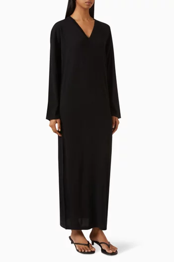 Jasmin Maxi Dress in Wool & Cashmere