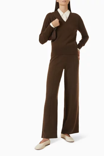 Lucille V-neck Sweater in Cashmere