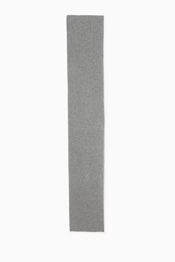 Sparkling Rib-knit Scarf in Cashmere Blend