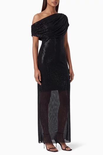 Embellished Off-shoulder Dress