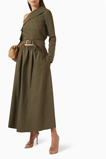 Belted Gathered Skirt
