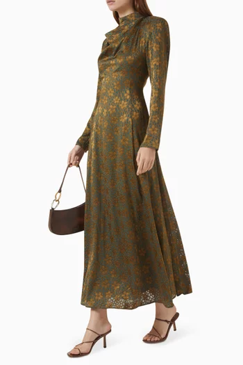 Brocade Maxi Dress