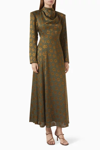 Brocade Maxi Dress