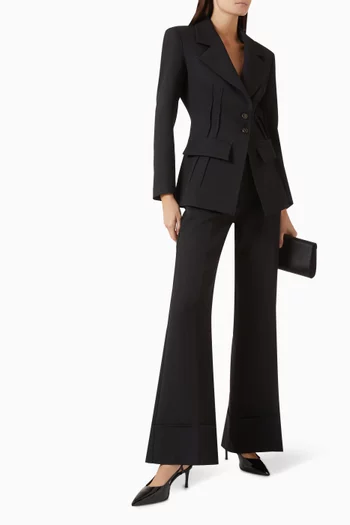 Button-trim Tailored Jacket