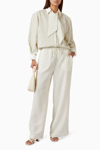 Relaxed Striped Pants