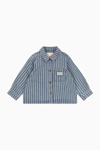 Magot Striped Shirt in Denim