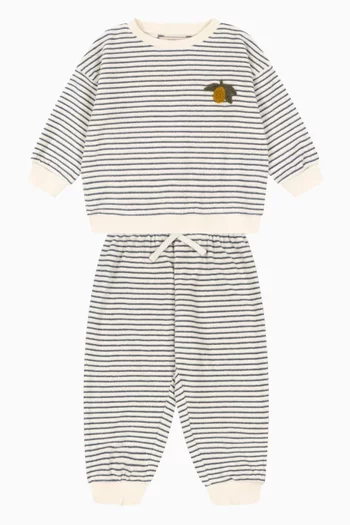 Itty Striped Sweatpants in Organic-cotton