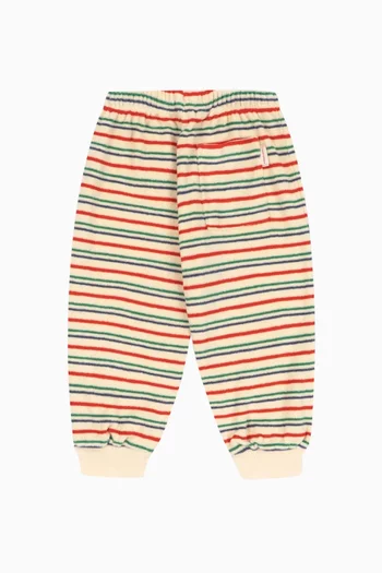 Itty Striped Sweatpants in Organic-cotton