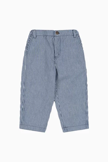 Luc Striped Pants in Cotton