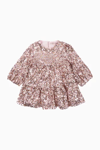 فستان ليلا بتطريزات بالترتر