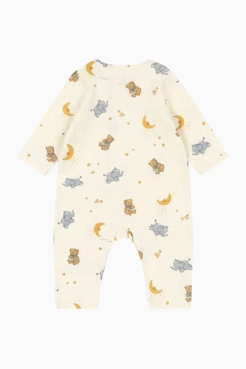 Basic Printed Romper in Cotton