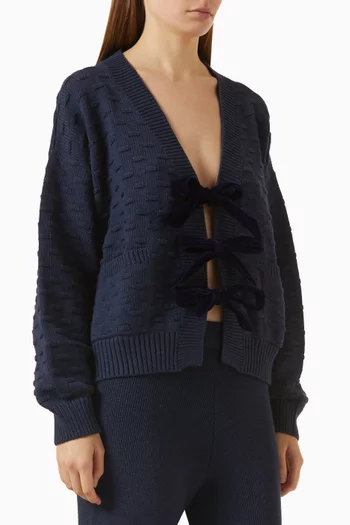 Bow Knit Cardigan