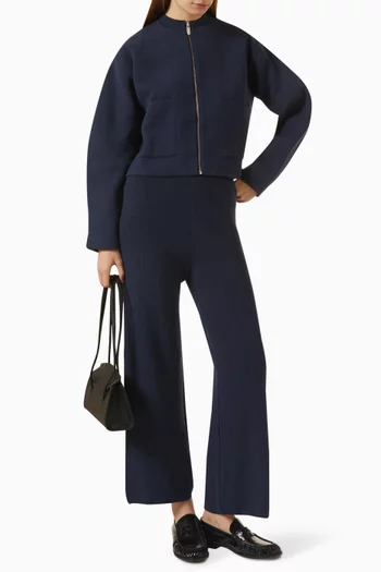 Straight-leg Knit Pants
