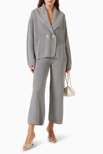 Straight-leg Knit Pants