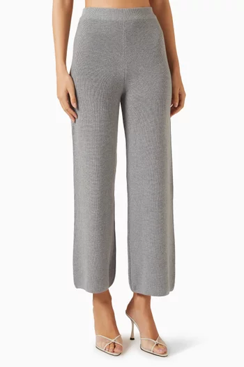 Straight-leg Knit Pants