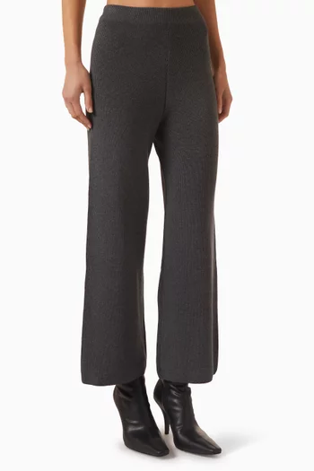 Straight-leg Knit Pants