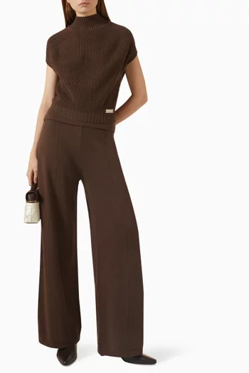 High-neck Sweater in Cotton