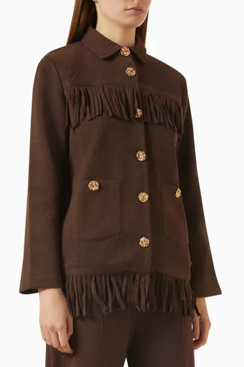 Fringe-trim Jacket