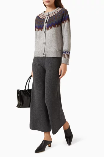 Fair Isle-pattern Cardigan