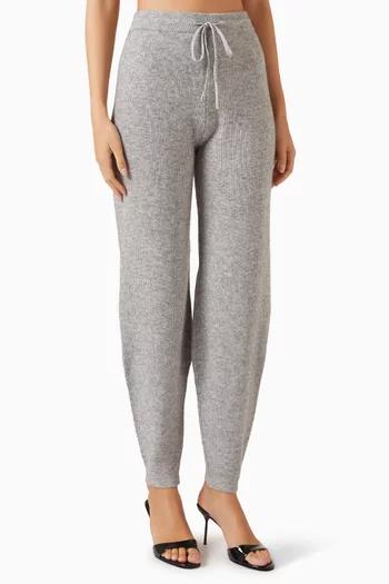 Tapered-cuff Pants in Merino Wool Blend