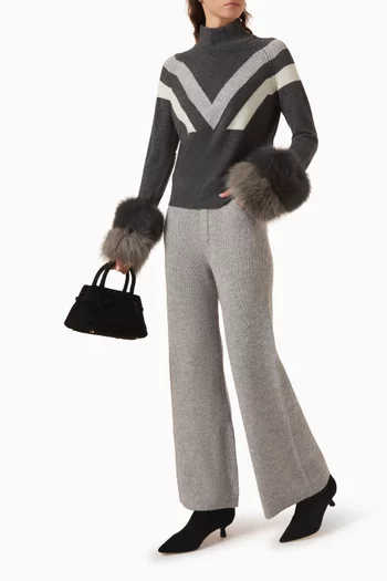 Relaxed-fit Pants in Merino Wool Blend