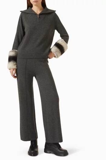 Straight-leg Knit Pants
