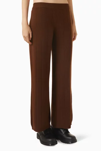 Straight-leg Knit Pants