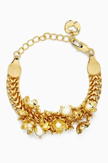 Asymmetric Wide Chain Bracelet