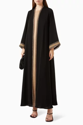 Embroidered Abaya Set