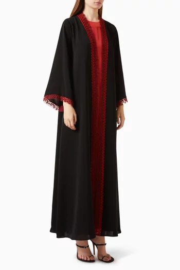 Embroidered Abaya Set