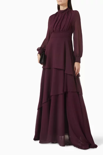 Tiered-skirt Dress