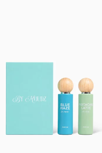 The Traveller Set Pistachio Latte + Blue Haze, 2 x 30ml