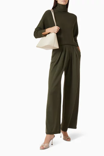 Nora2 Stand-up Collar Sweater in Wool