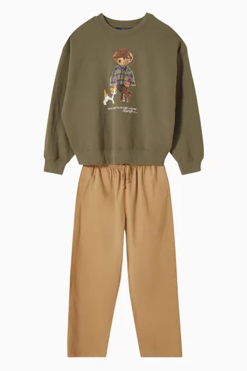 Polo Bear Sweatshirt in Fleece