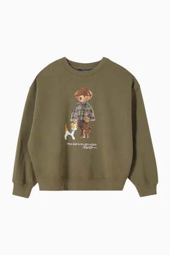 Polo Bear Sweatshirt in Fleece