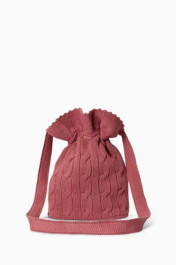 Top Handle Knitted Bag