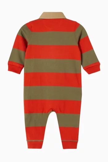 Polo Bear Rugby Romper in Cotton