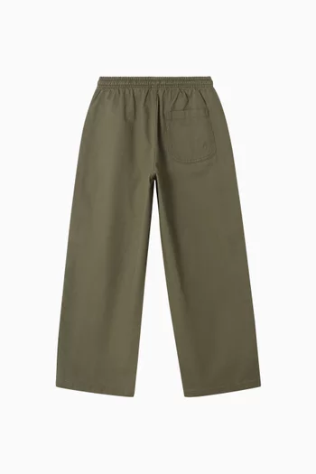 Straight-leg Pants in Cotton