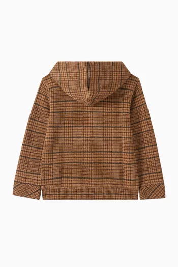 Polo Bear Hooded Sweatshirt in Tweed