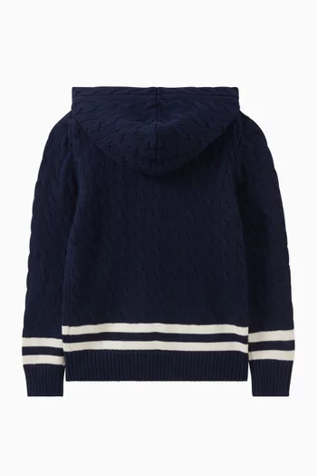 Hooded Cricket Sweater in Cotton